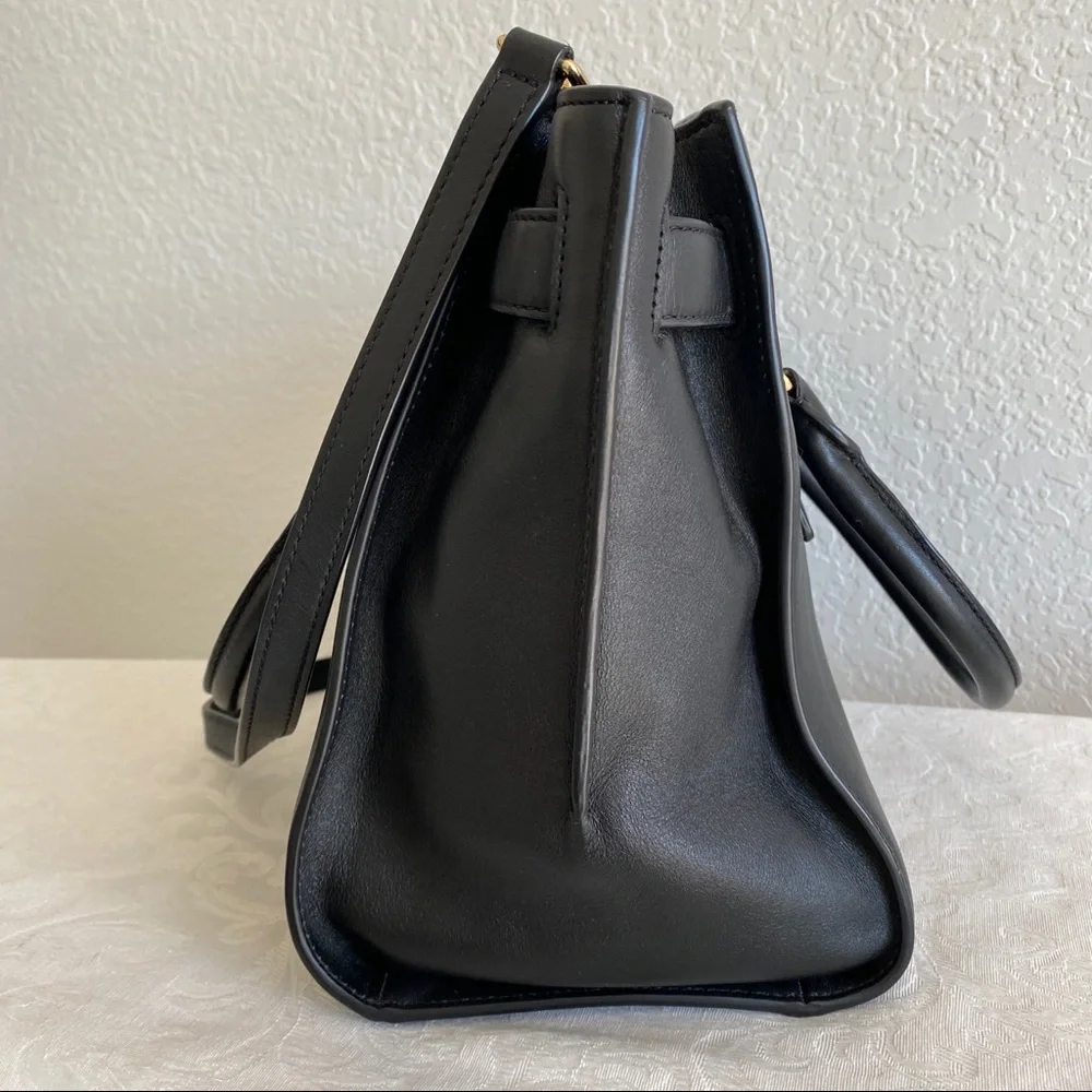 Michael Kors black leather Hamilton bag